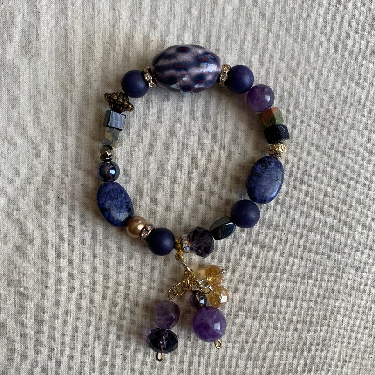 Sodalite Purple Bliss Weekend Bracelet Stack Set