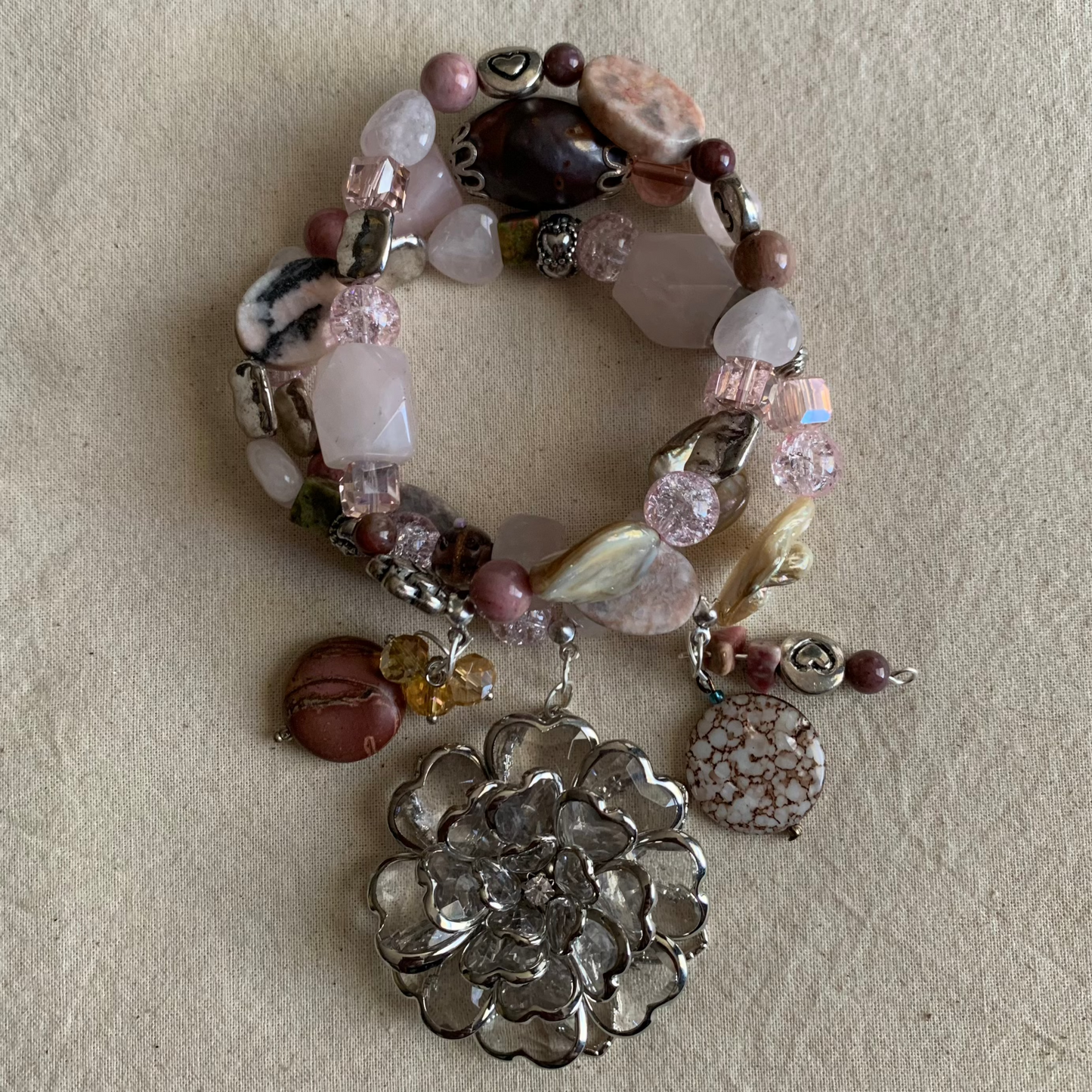 Dusty Rose Beauty Weekend Bracelet Stack Set