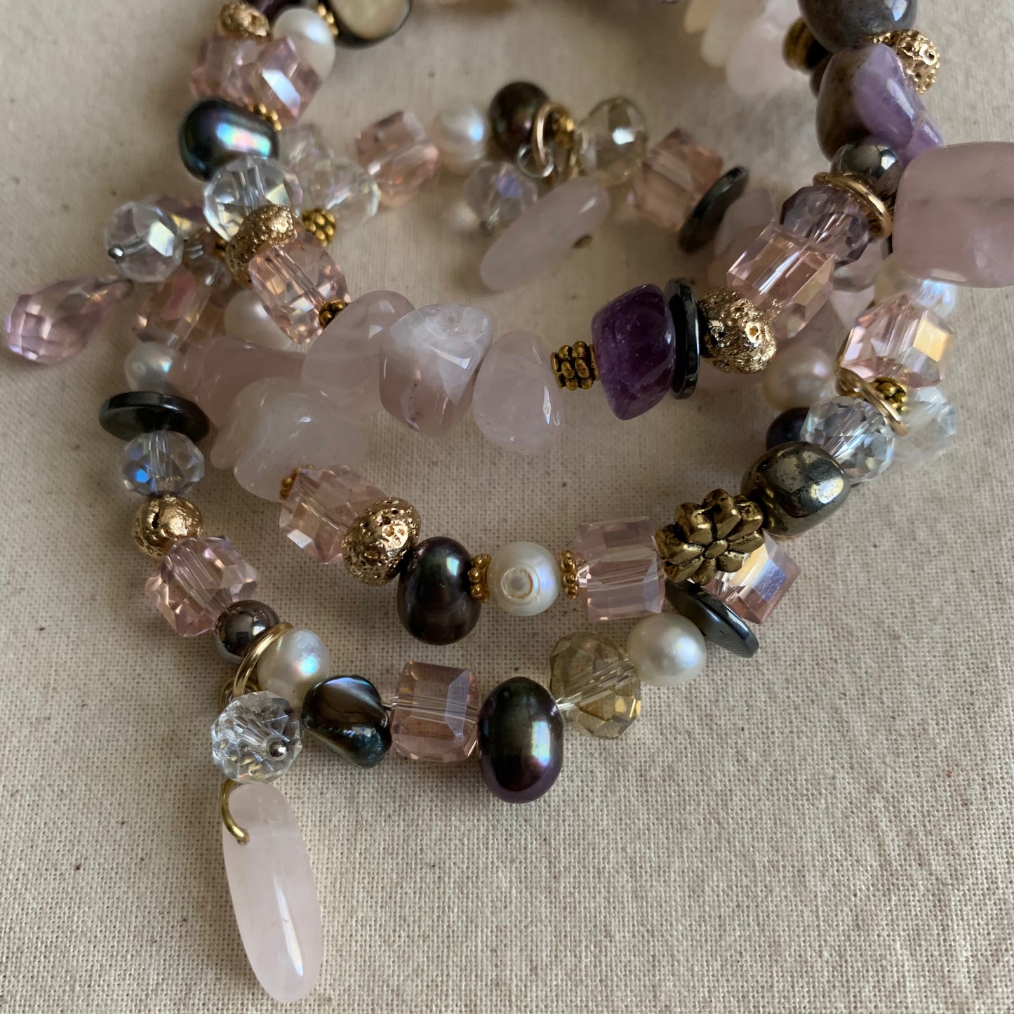 Pink Ballerina Spiral Bracelet