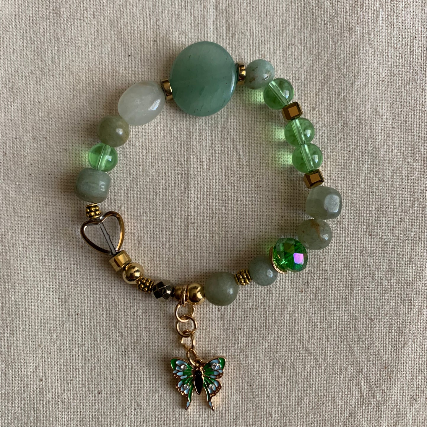 Moss Agate Weekend Bracelet Stack Set