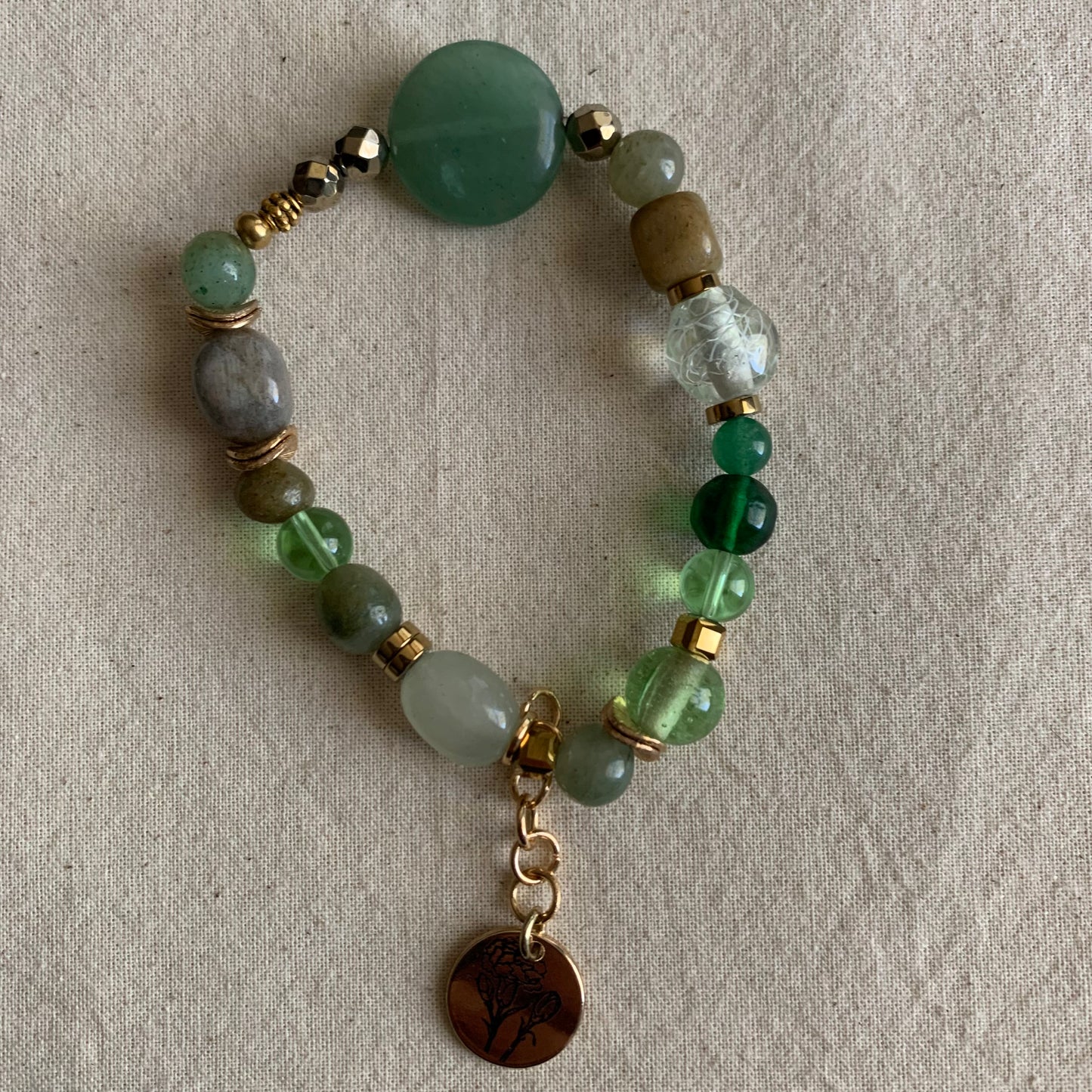 Moss Agate Weekend Bracelet Stack Set