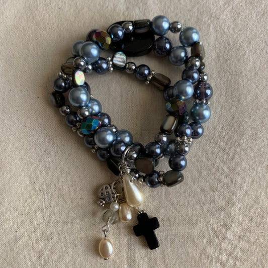 Gray Cloud Weekend Bracelet Stack Set