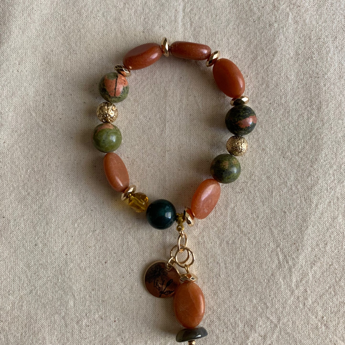 Lux Unakite Weekend Bracelet Stack Set