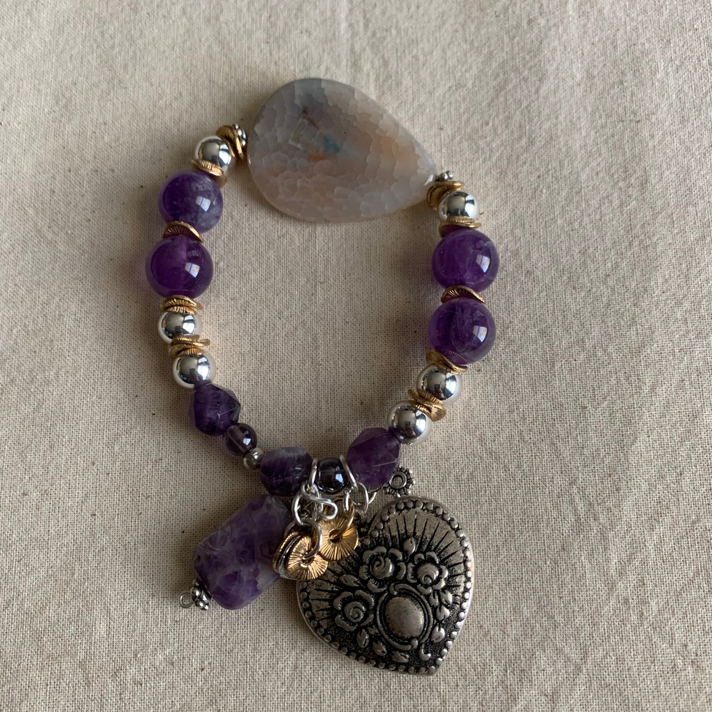 Purple Amethyst Weekend Bracelet Stack Set