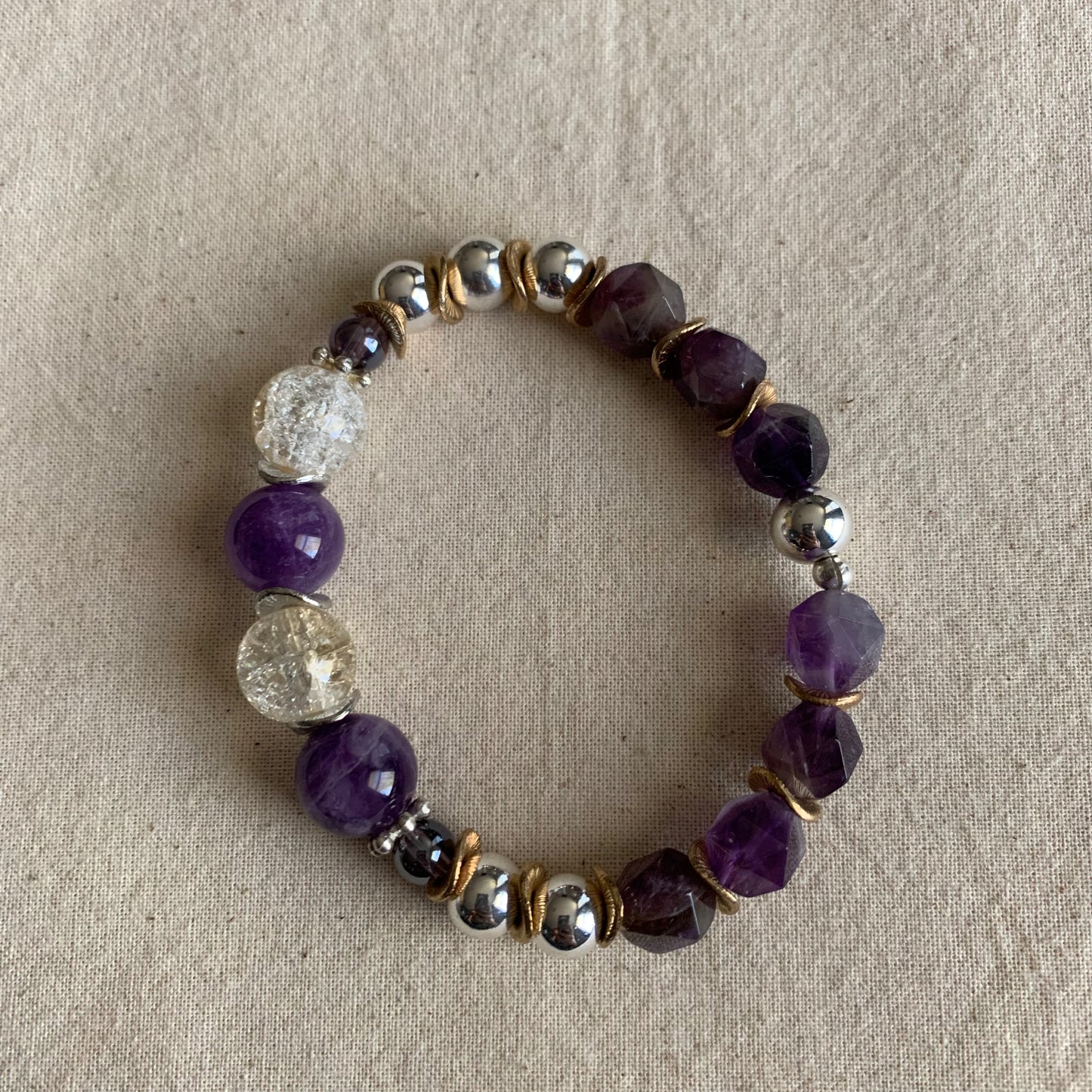 Purple Amethyst Weekend Bracelet Stack Set