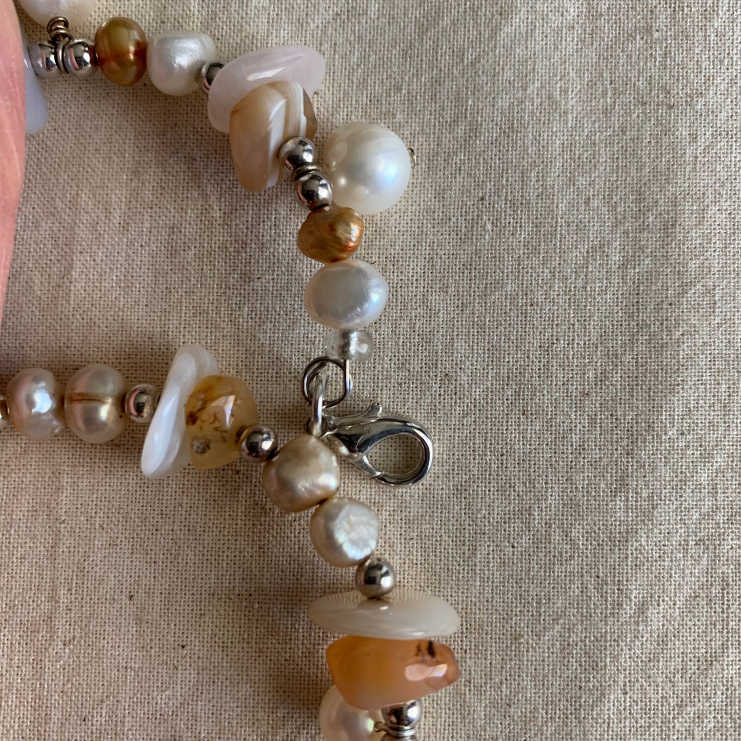 Fresh Water Pearl Spiral Bracelet