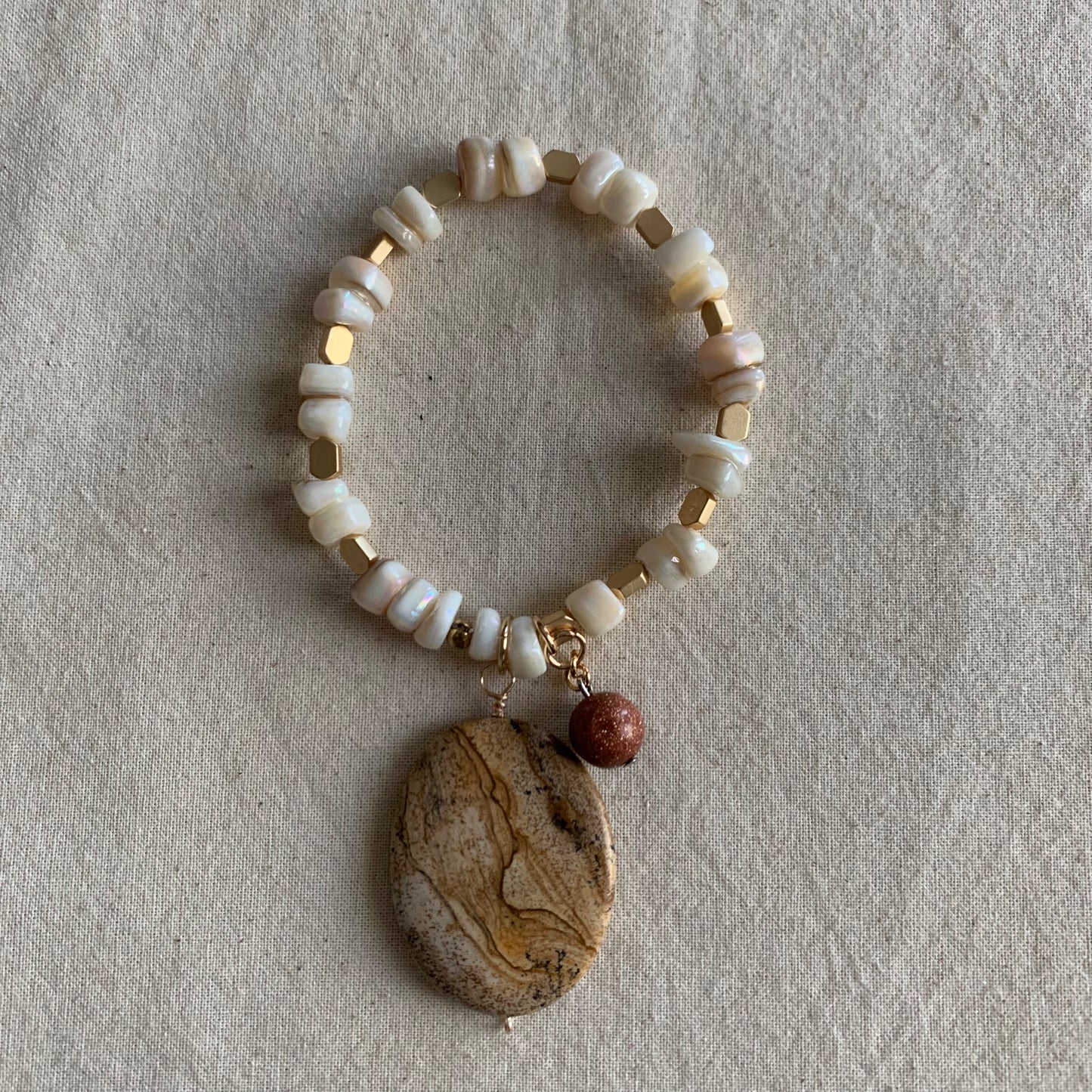 Mother Earth Meets Pearl Weekend Bracelet Stack Set