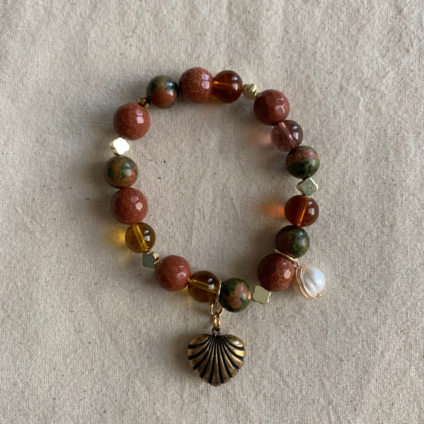 Mother Earth Meets Pearl Weekend Bracelet Stack Set
