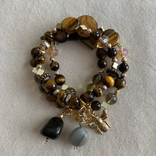 Eye Of The Tiger Weekend Bracelet Stack Set