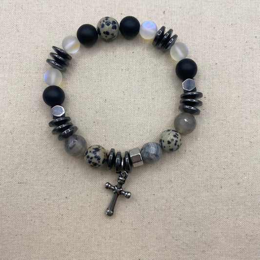 Strength Beaded Men's Bracelet
