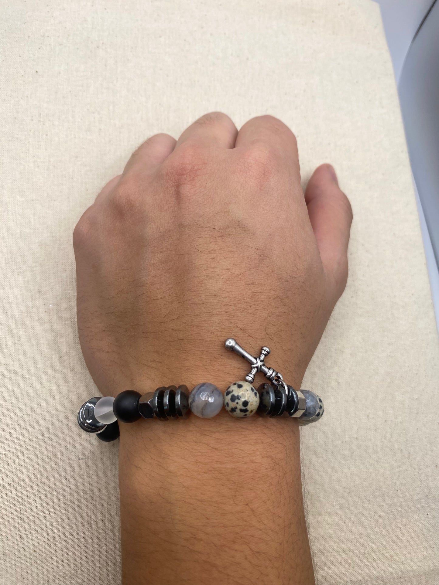 Strength Beaded Men's Bracelet