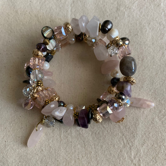 Pink Ballerina Spiral Bracelet