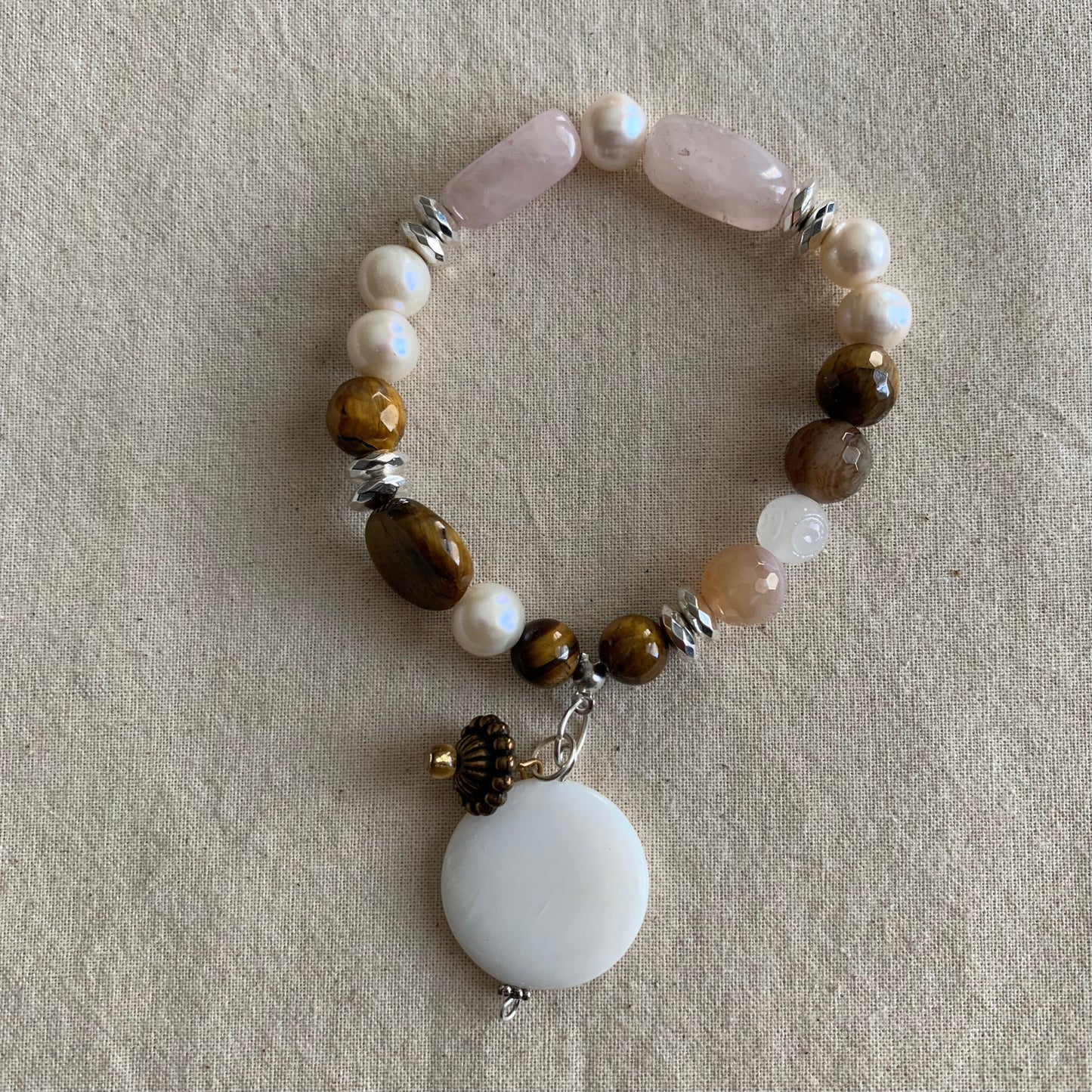 White Dove Weekend Bracelet Stack Set