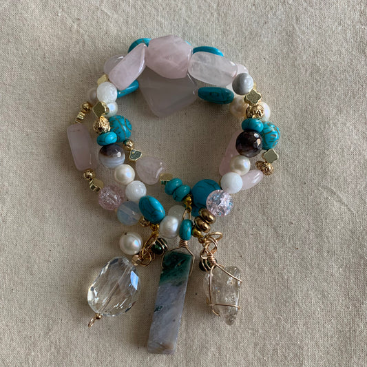 Playful Love Weekend Bracelet Stack Set